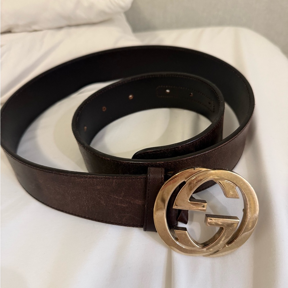 Gucci Men’s Black Leather Belt